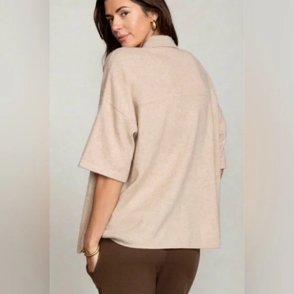 NakedCashmere Rue Button -Up Light Dusty Rose Shirt. size S - Picture 3 of 16